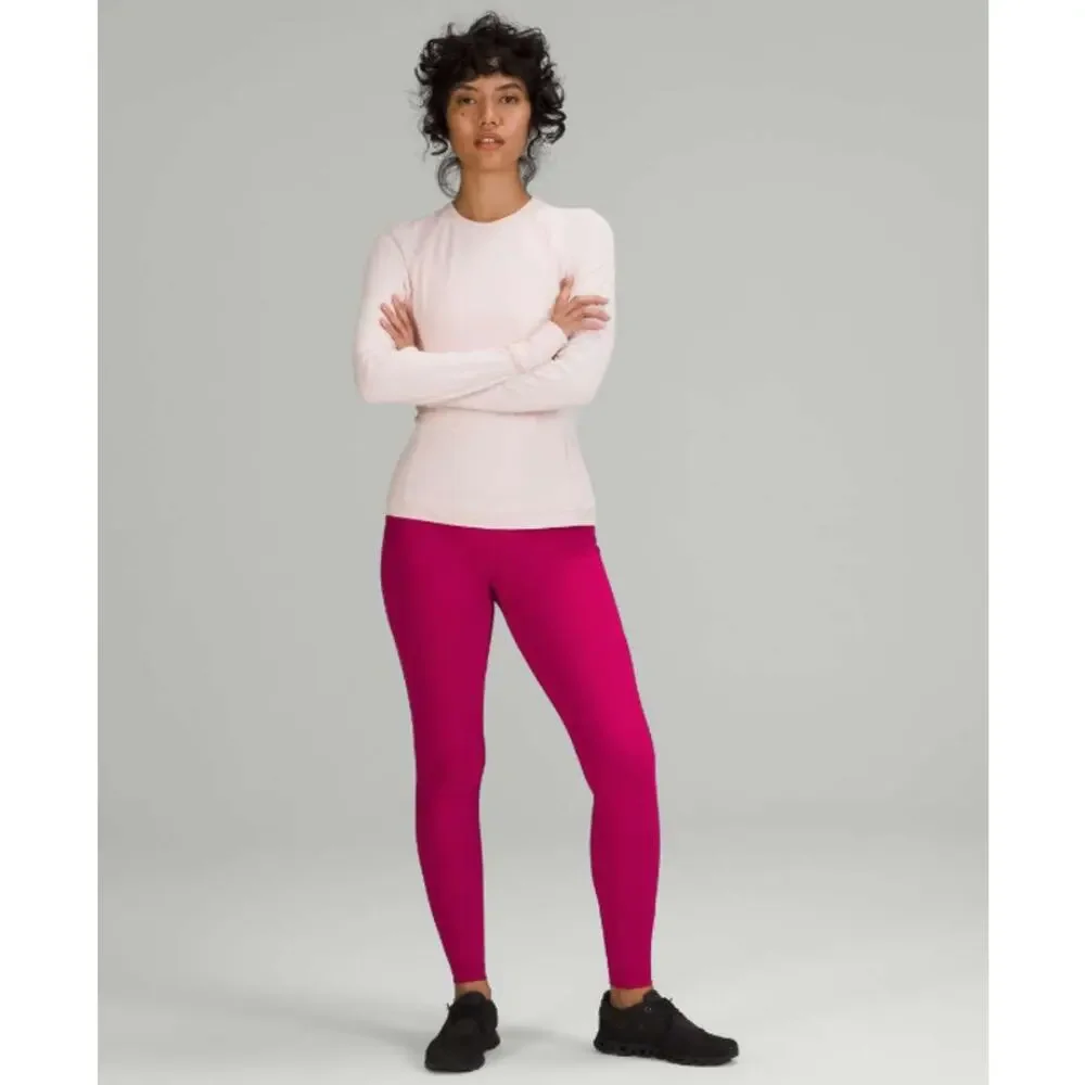LULULEMON Womens Swift Speed High-Rise Leggings Size 18 Pink Wild Berry 28
